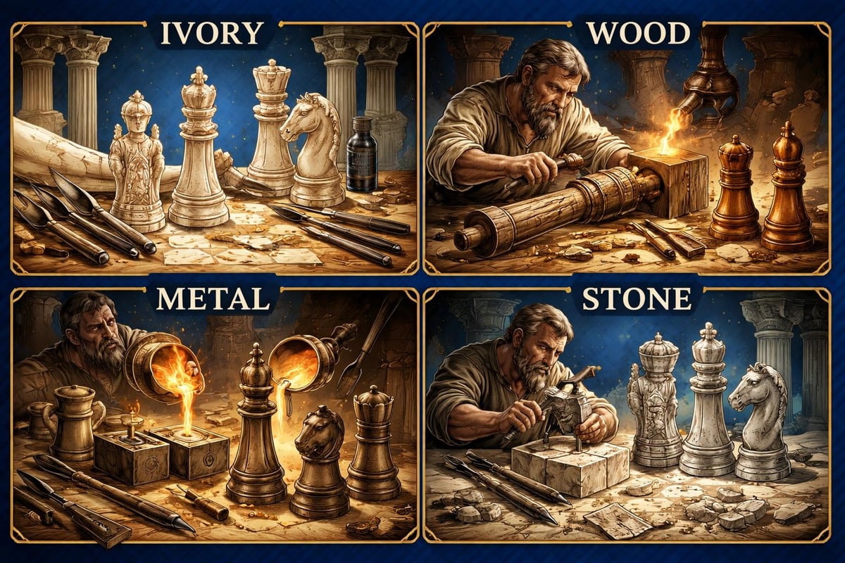 Medieval chess materials