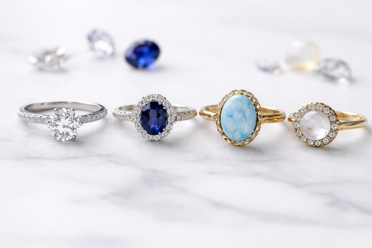 Mohs hardness scale for ring gemstones