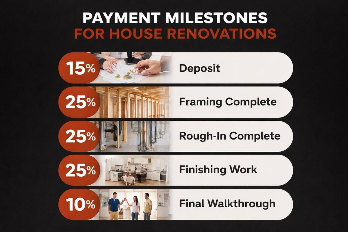 Renovation payment schedule