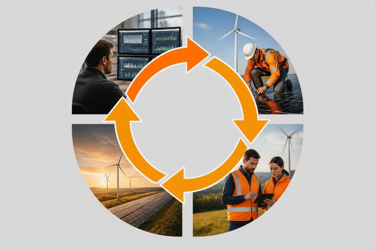 Renewable energy maintenance cycle