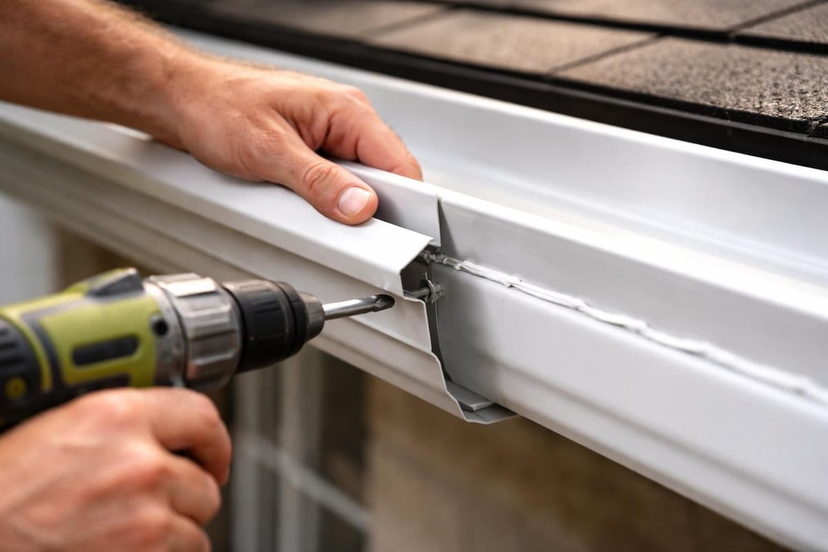 Gutter joint assembly process