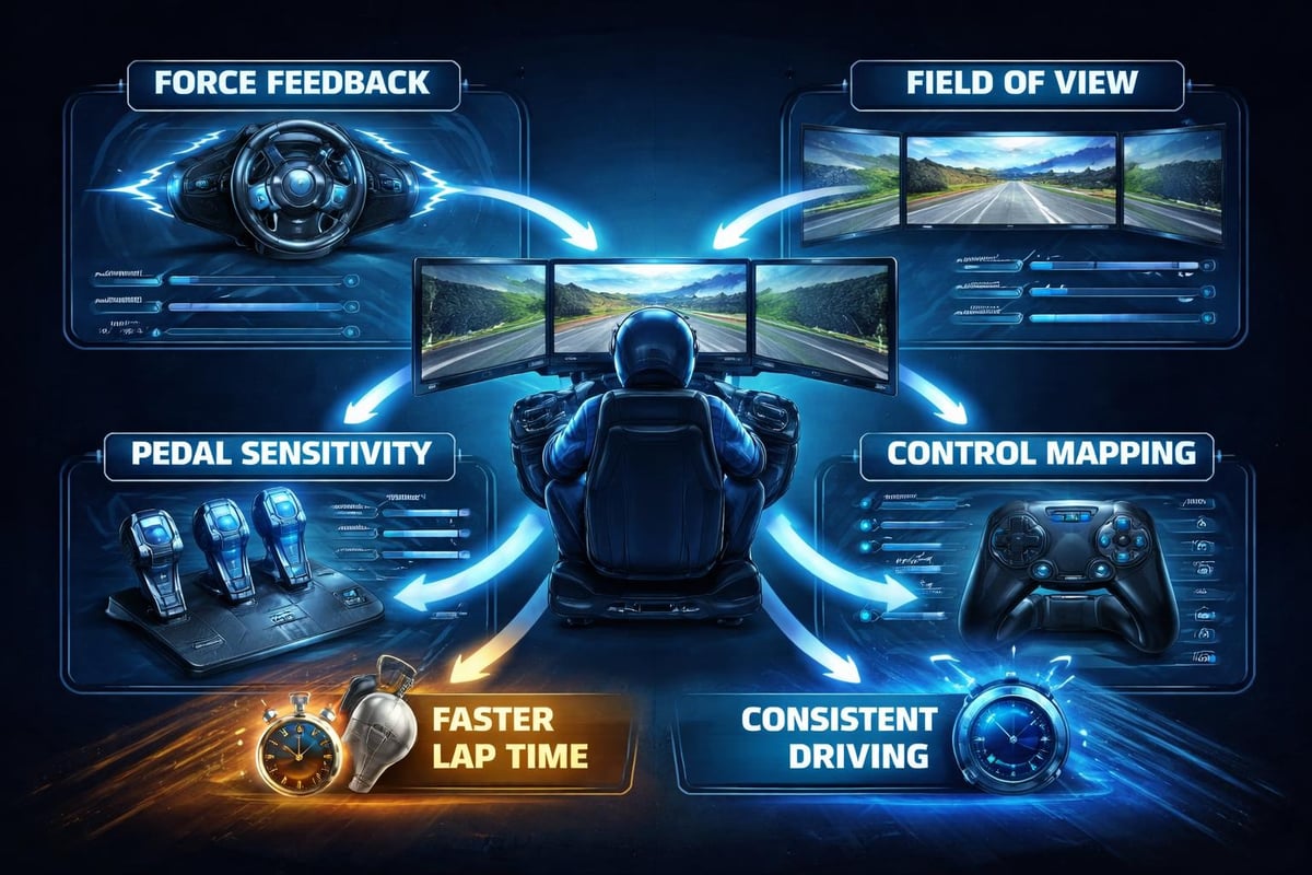 Sim racing setup optimization