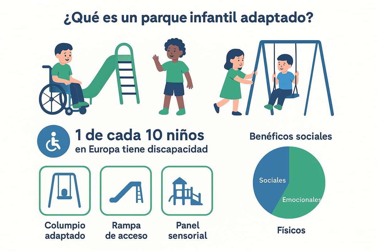 ¿Qué es un parque infantil adaptado y por qué es esencial en 2026?