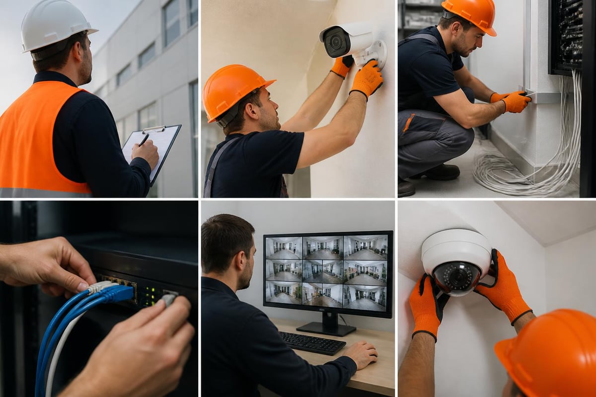 CCTV installation workflow