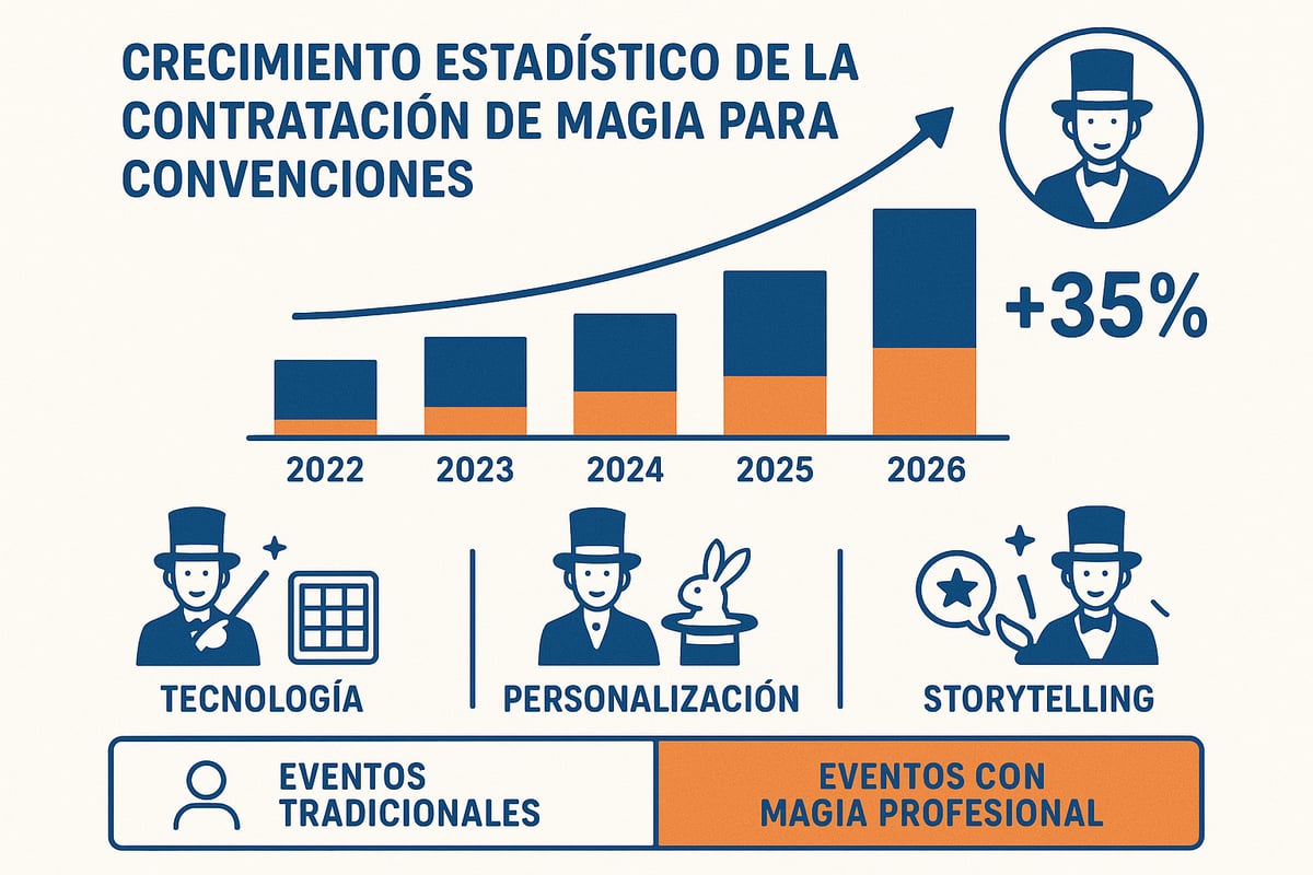 El auge de la magia en convenciones: Tendencias y estadísticas para 2026