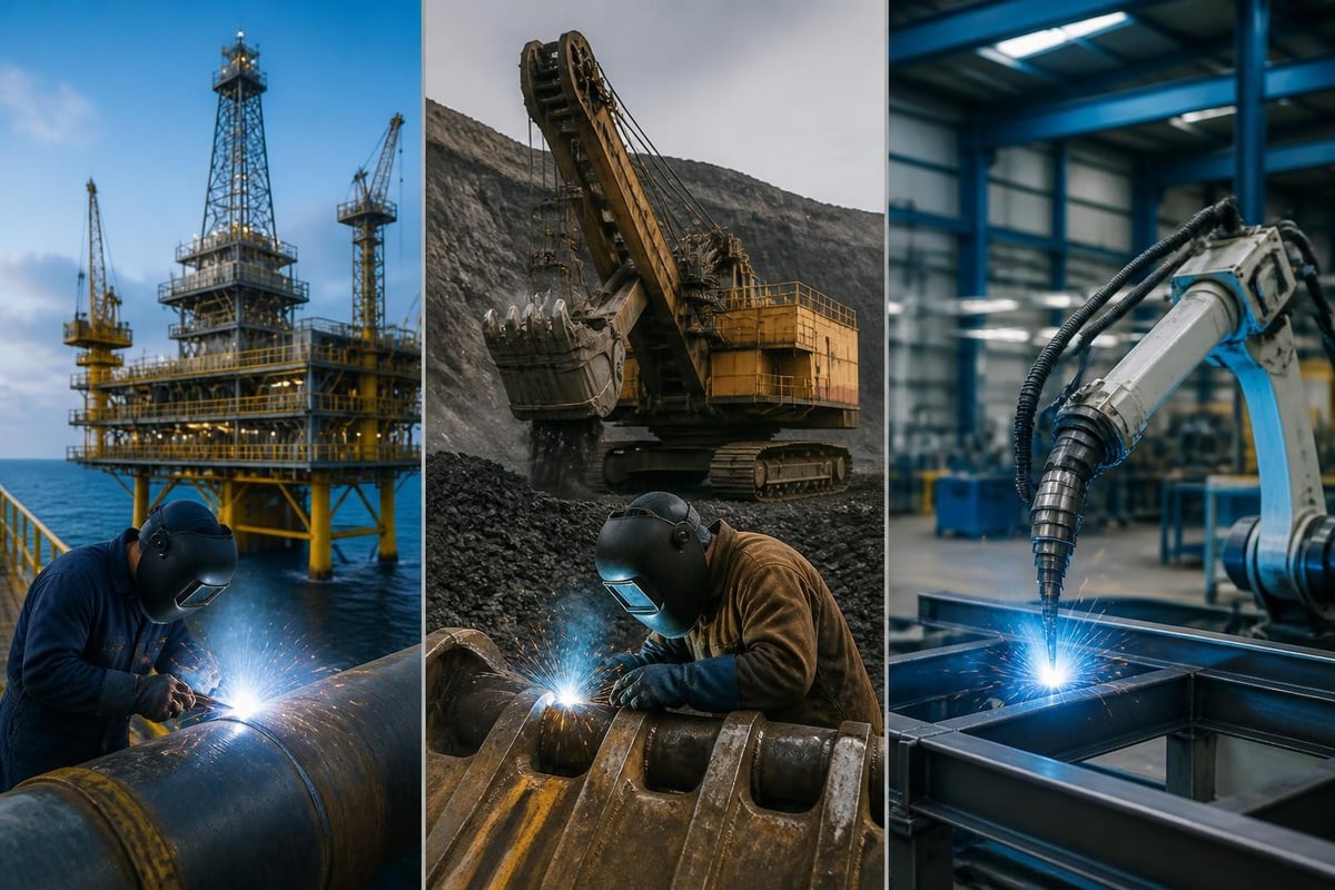 Industrial sector welding requirements