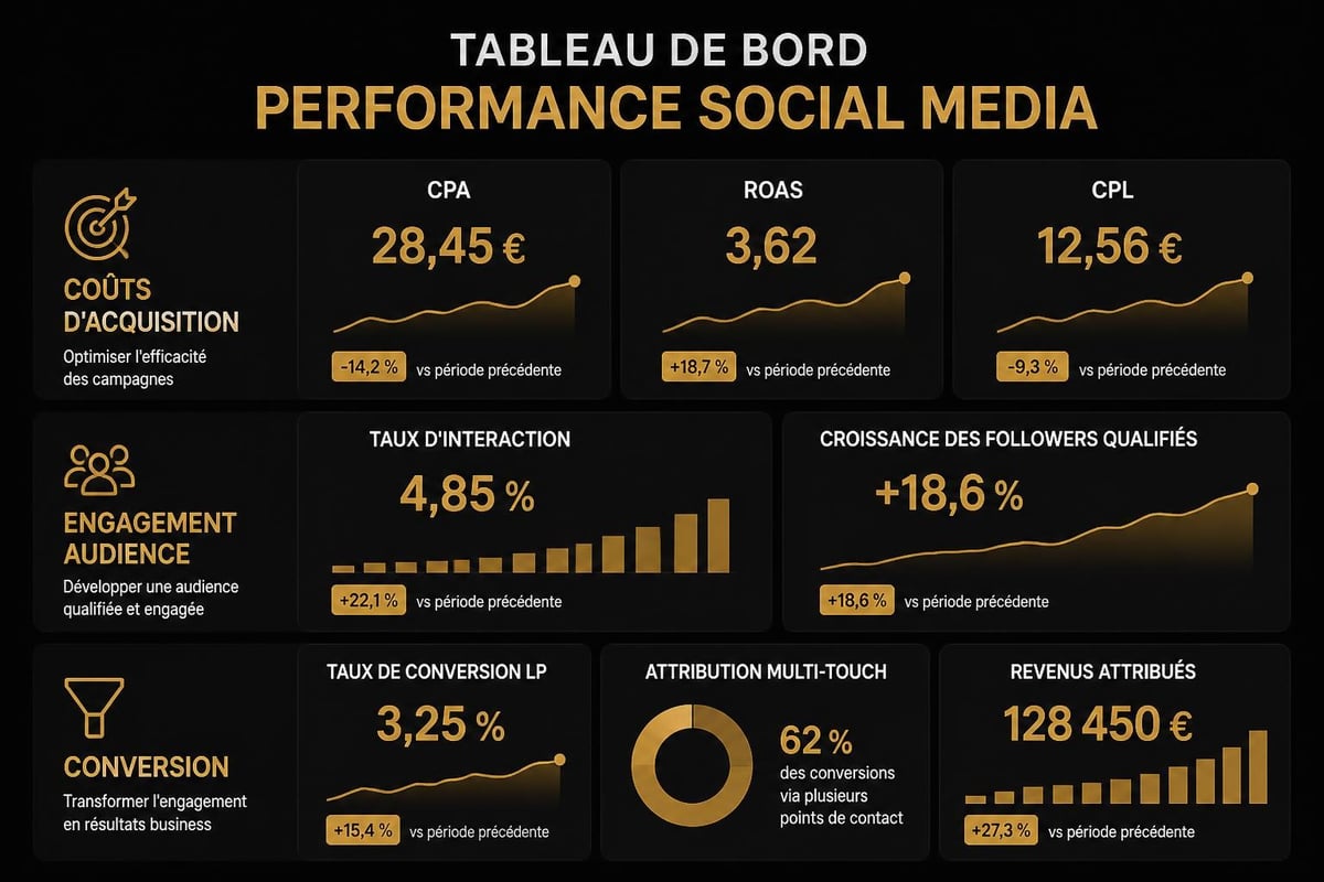 Best Social Media Marketing Agency : Guide 2026 3 Social media KPI dashboard