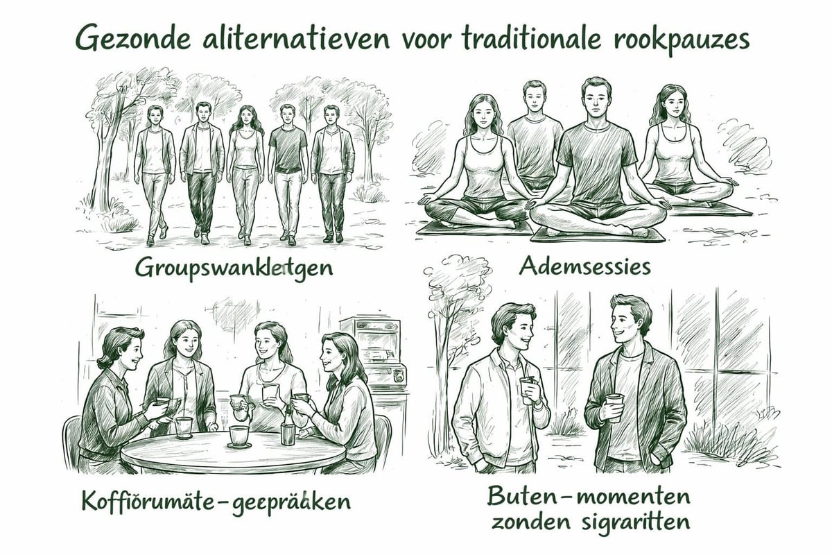 Rookpauze vervangers op kantoor