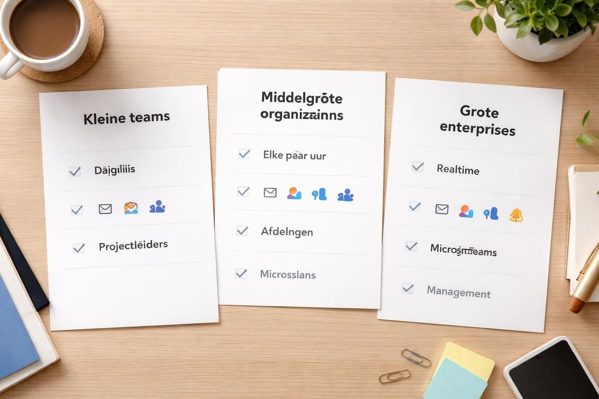 Notificatie configuratie