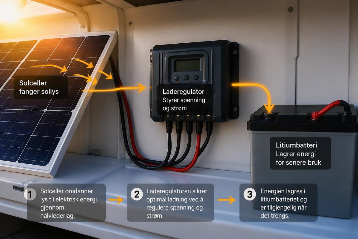 Solcellepanel energiomforming