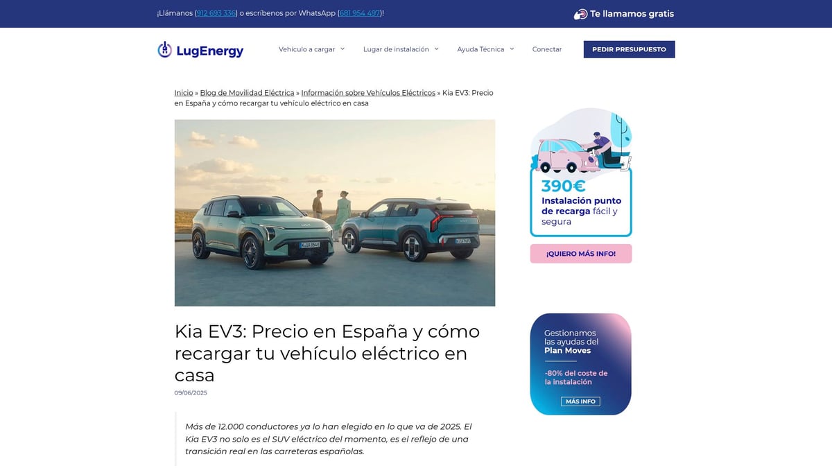 Top 8 Mejores Coches Eléctricos Que No Puedes Perderte en 2026 - KIA EV3