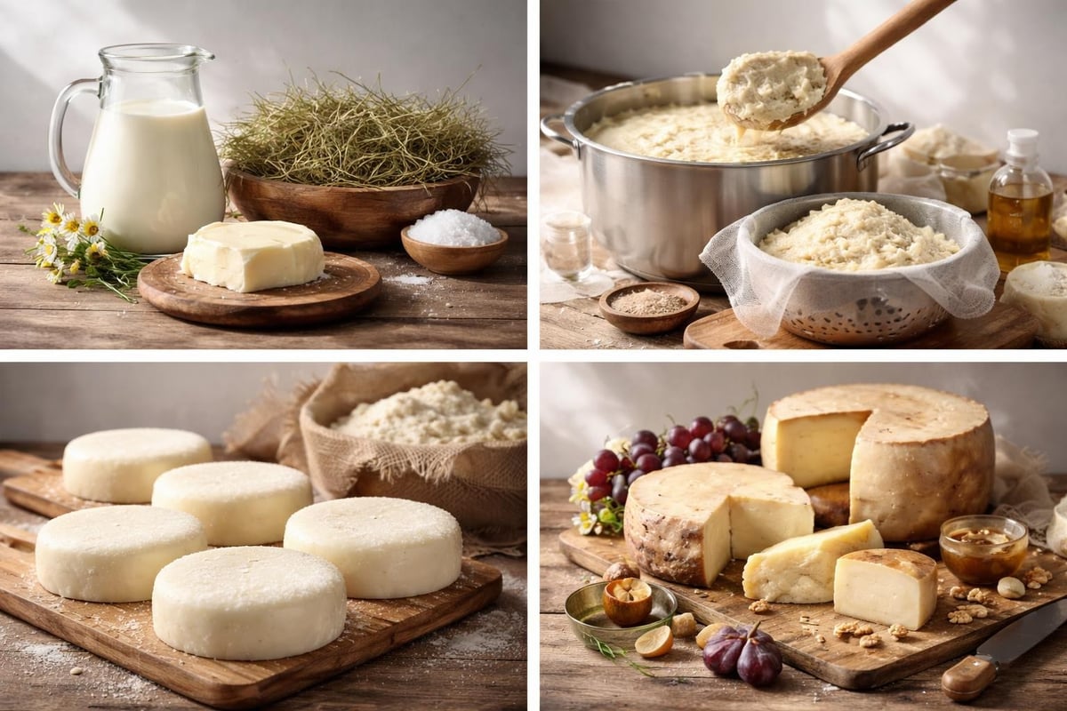 Milch als Hauptzutat für Käse