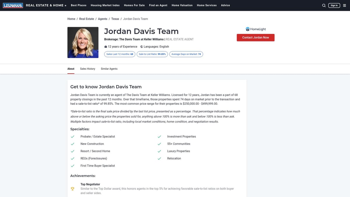 7 Best Frisco Realtors to Trust in 2026 - Jordan Davis Team - Keller Williams