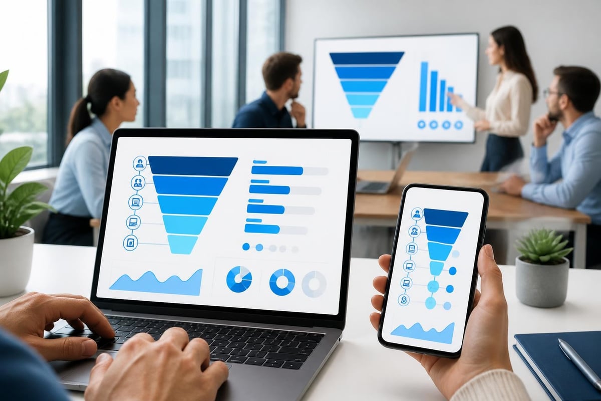 Lead funnel analytics dashboard