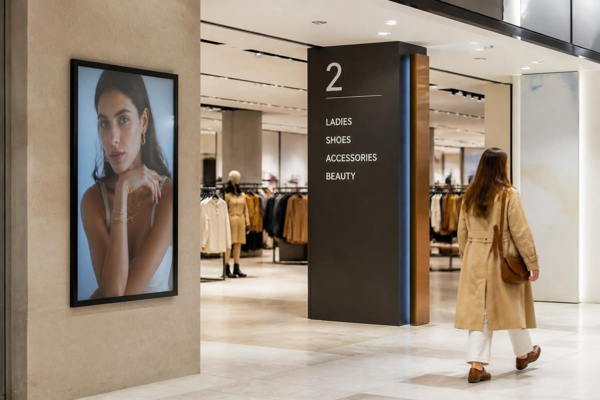 Hybrid signage strategy
