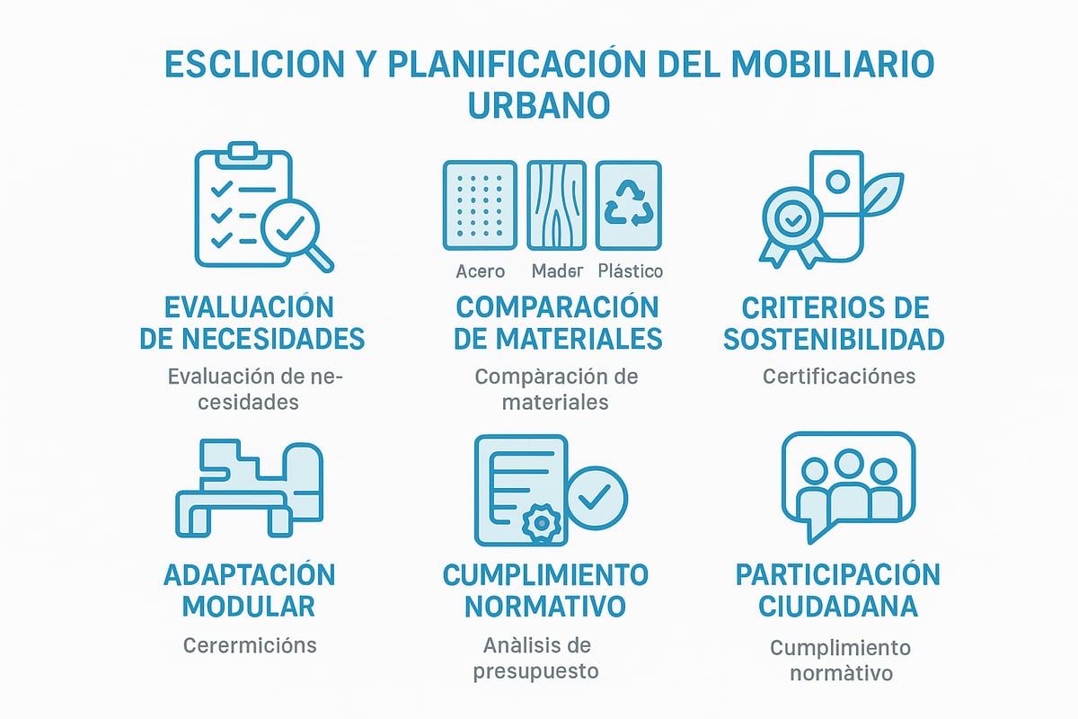 Criterios de Selección y Planificación del Mobiliario Urbano