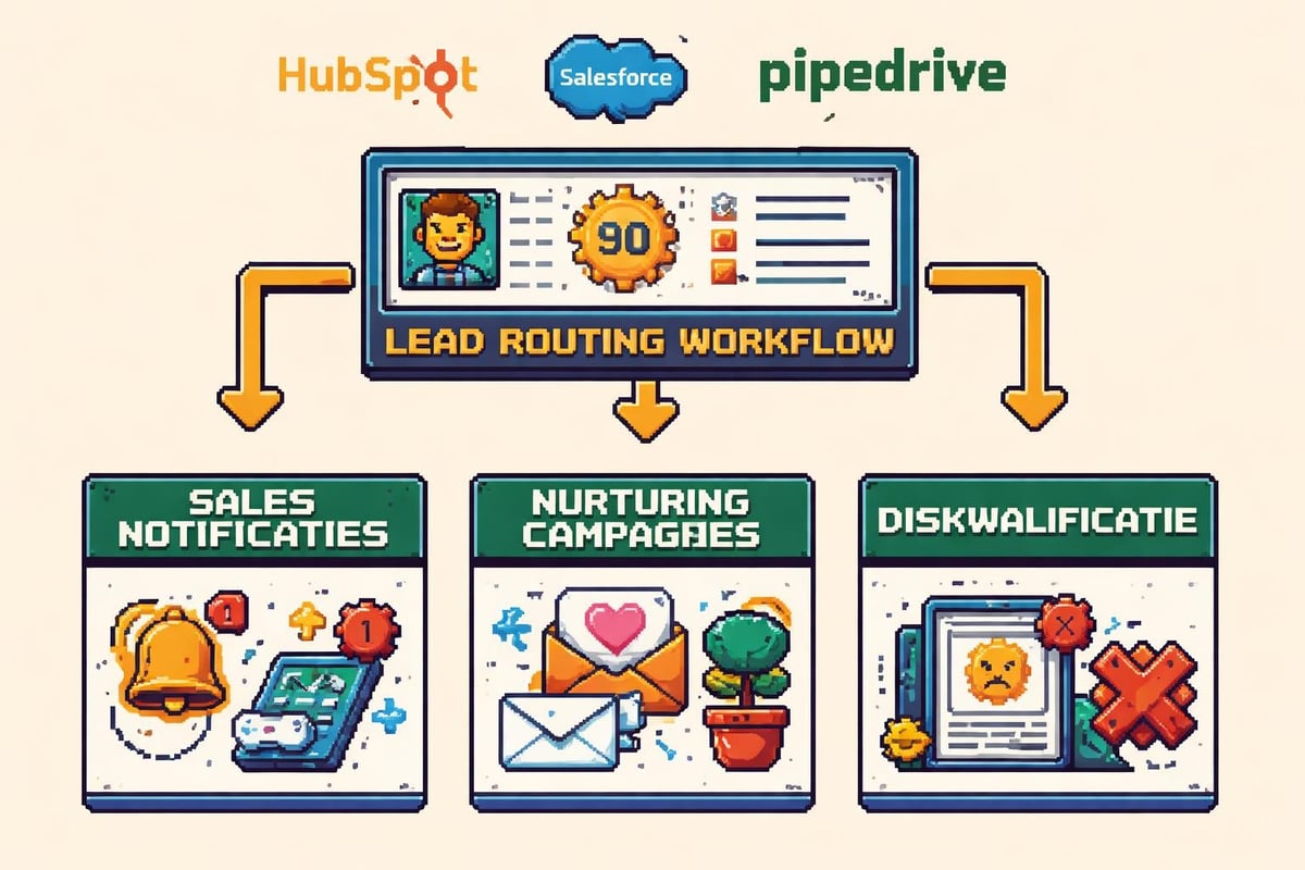 CRM lead routing workflow
