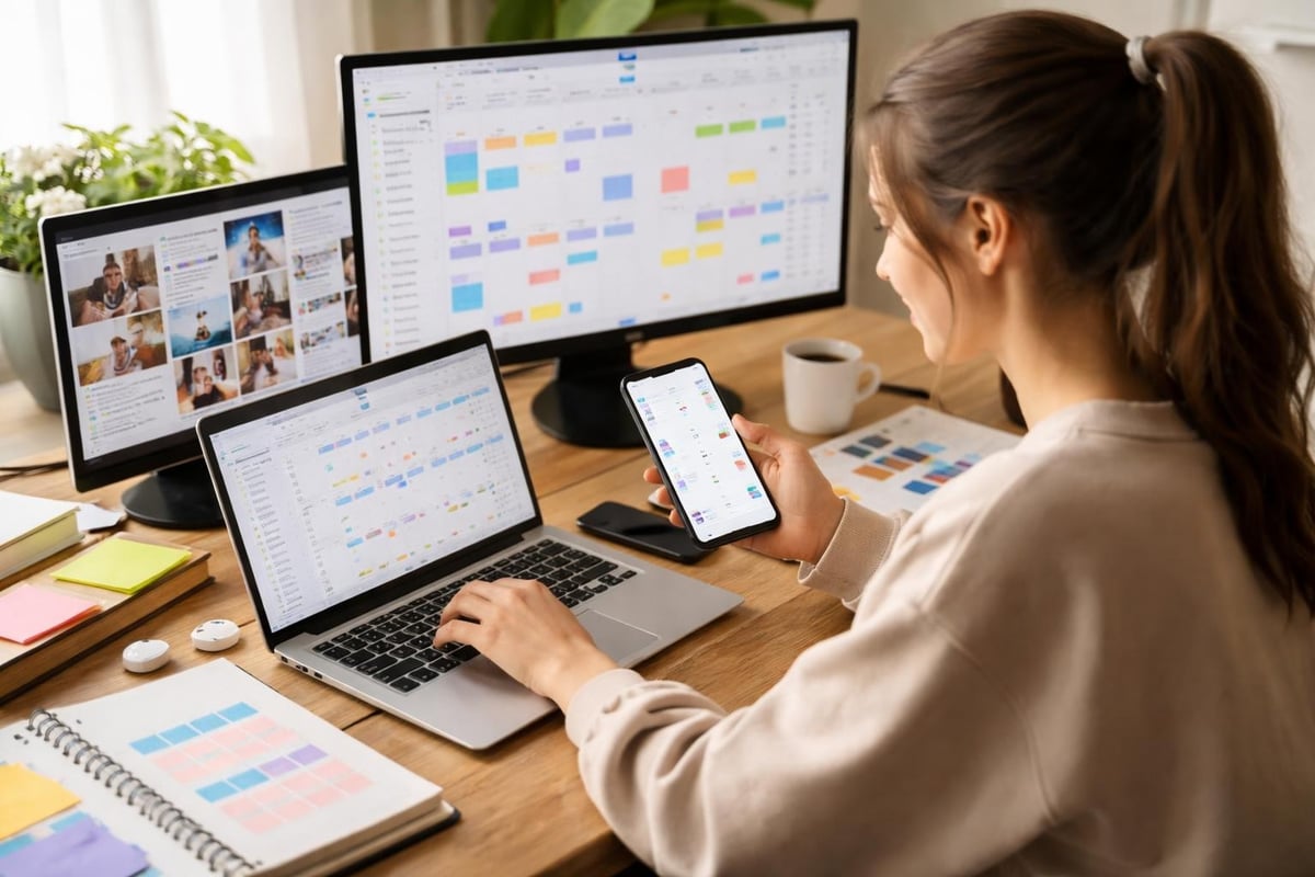 Social media management workflow