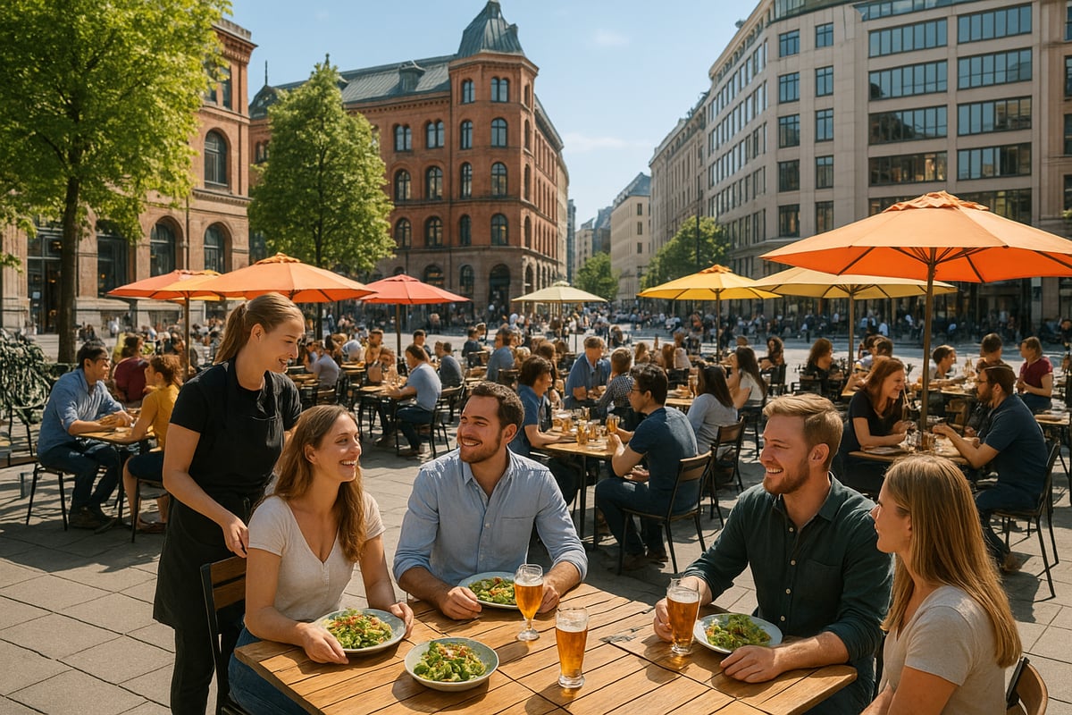 Mat, drikke og kaféliv i sentrum