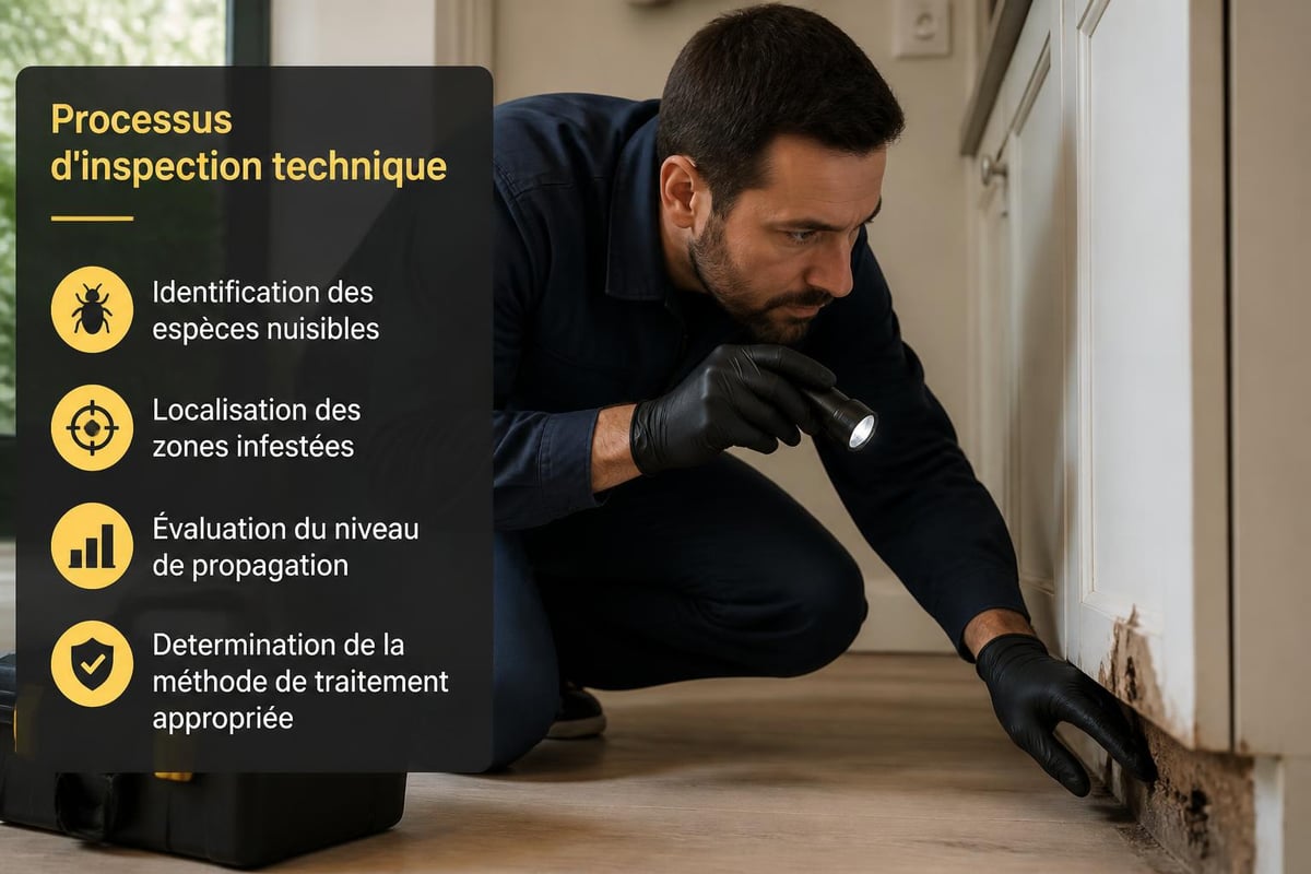 Diagnostic professionnel d'infestation