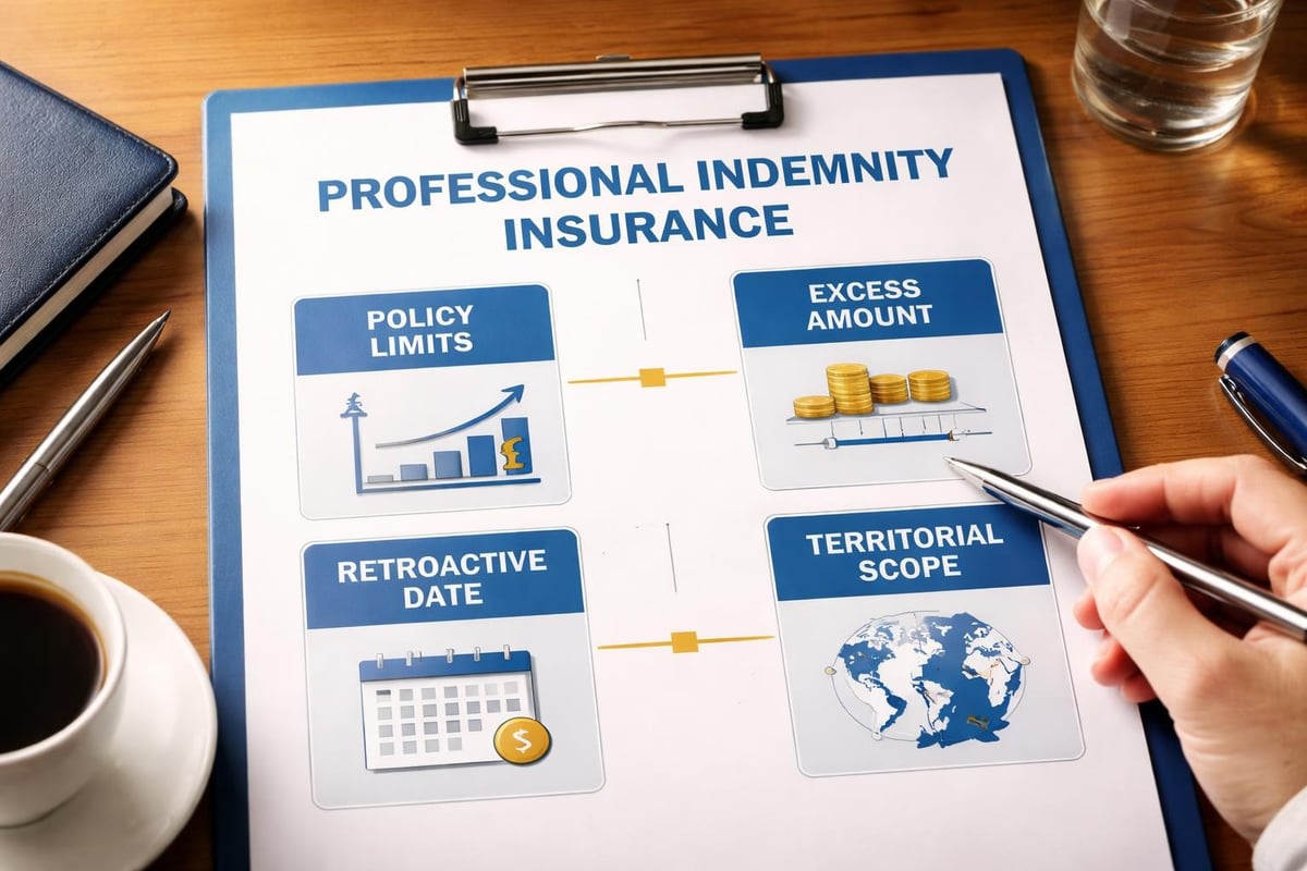 Business indemnity insurance coverage components