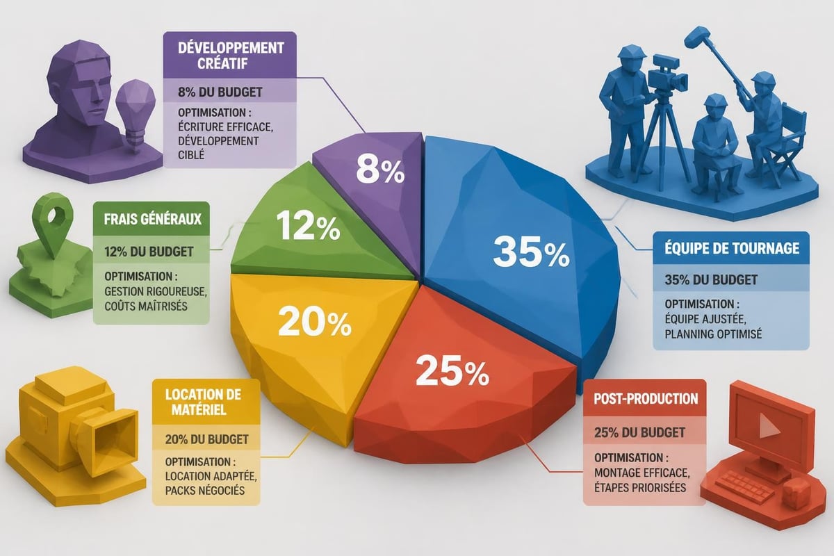 Répartition budget production vidéo