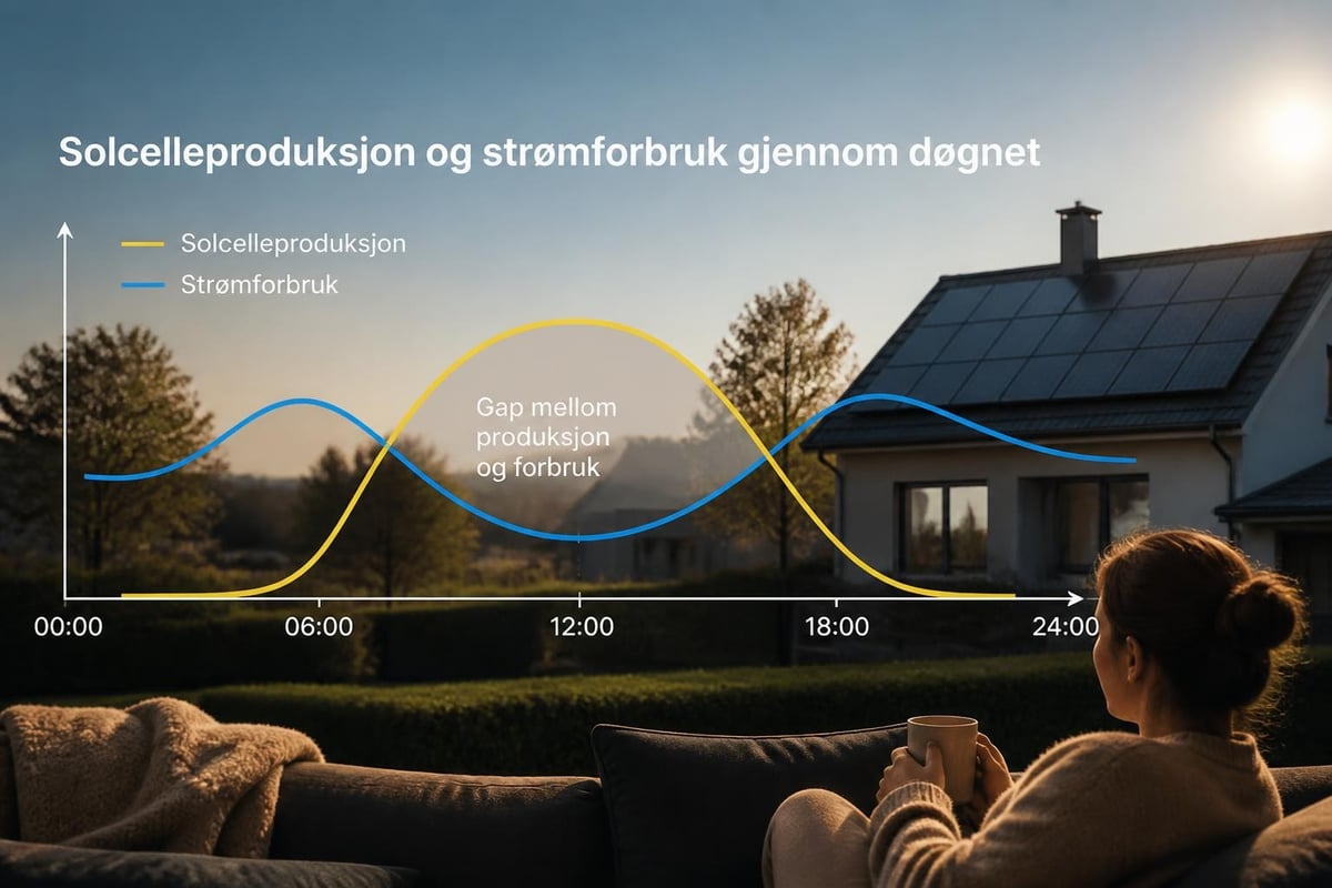 Døgnrytme for energiproduksjon og forbruk