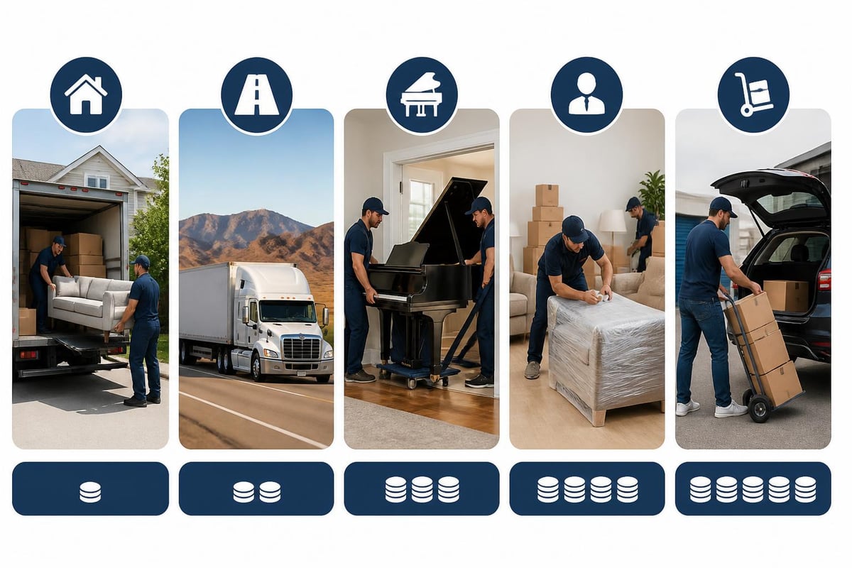 Categories of household moving services