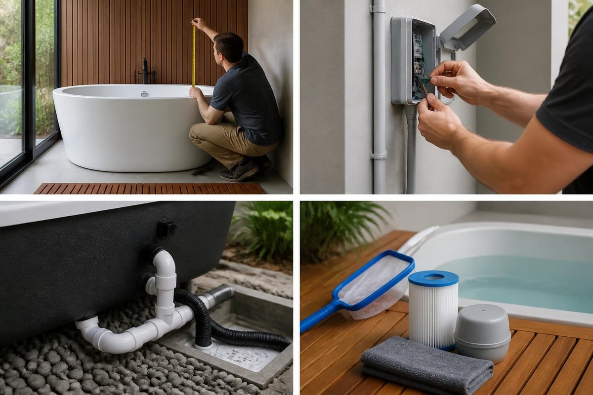 Plunge tub installation checklist