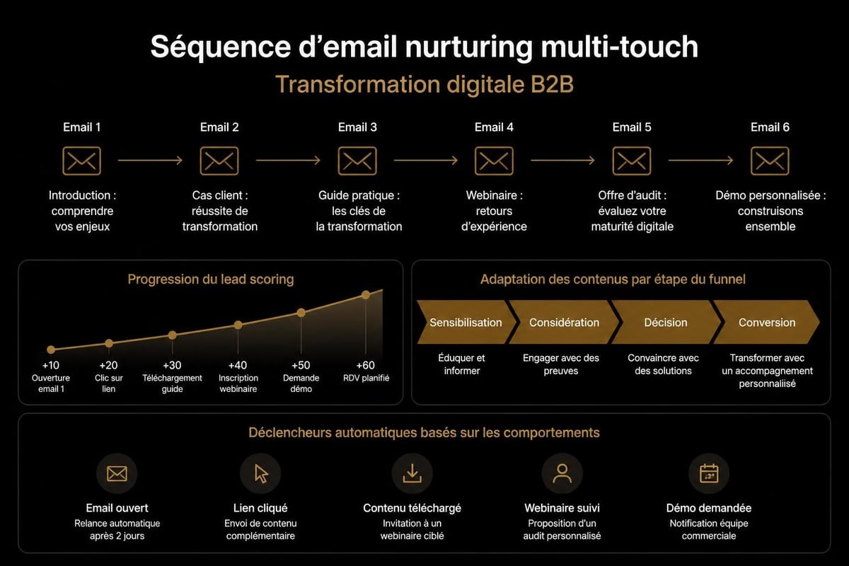 Email nurturing workflow