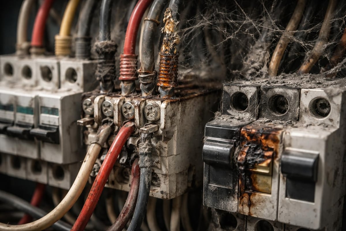Electrical system degradation timeline