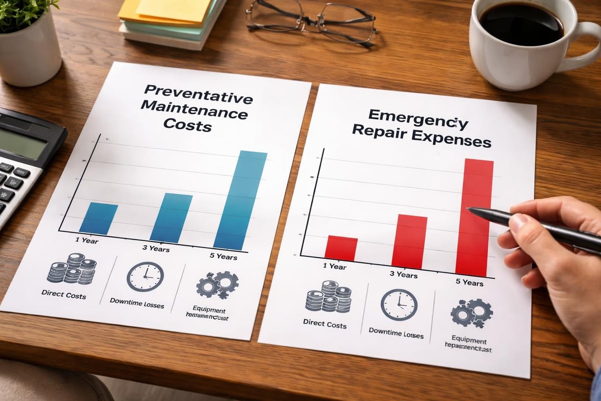 Cost comparison of maintenance approaches
