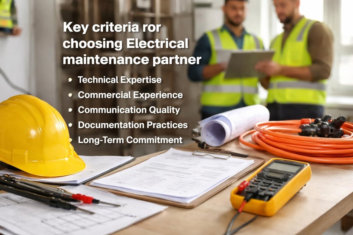 Selecting electrical maintenance contractors