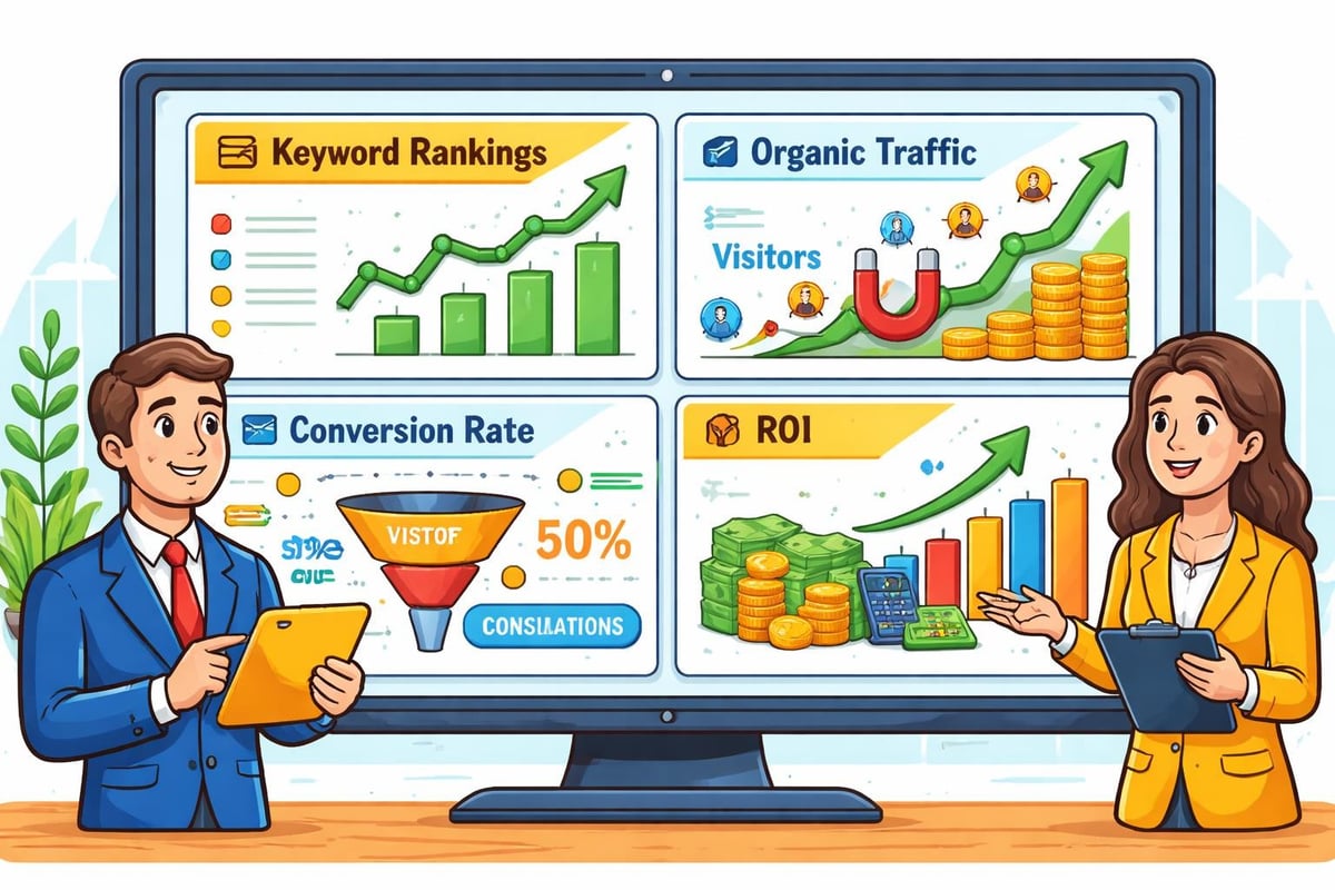 SEO performance dashboard