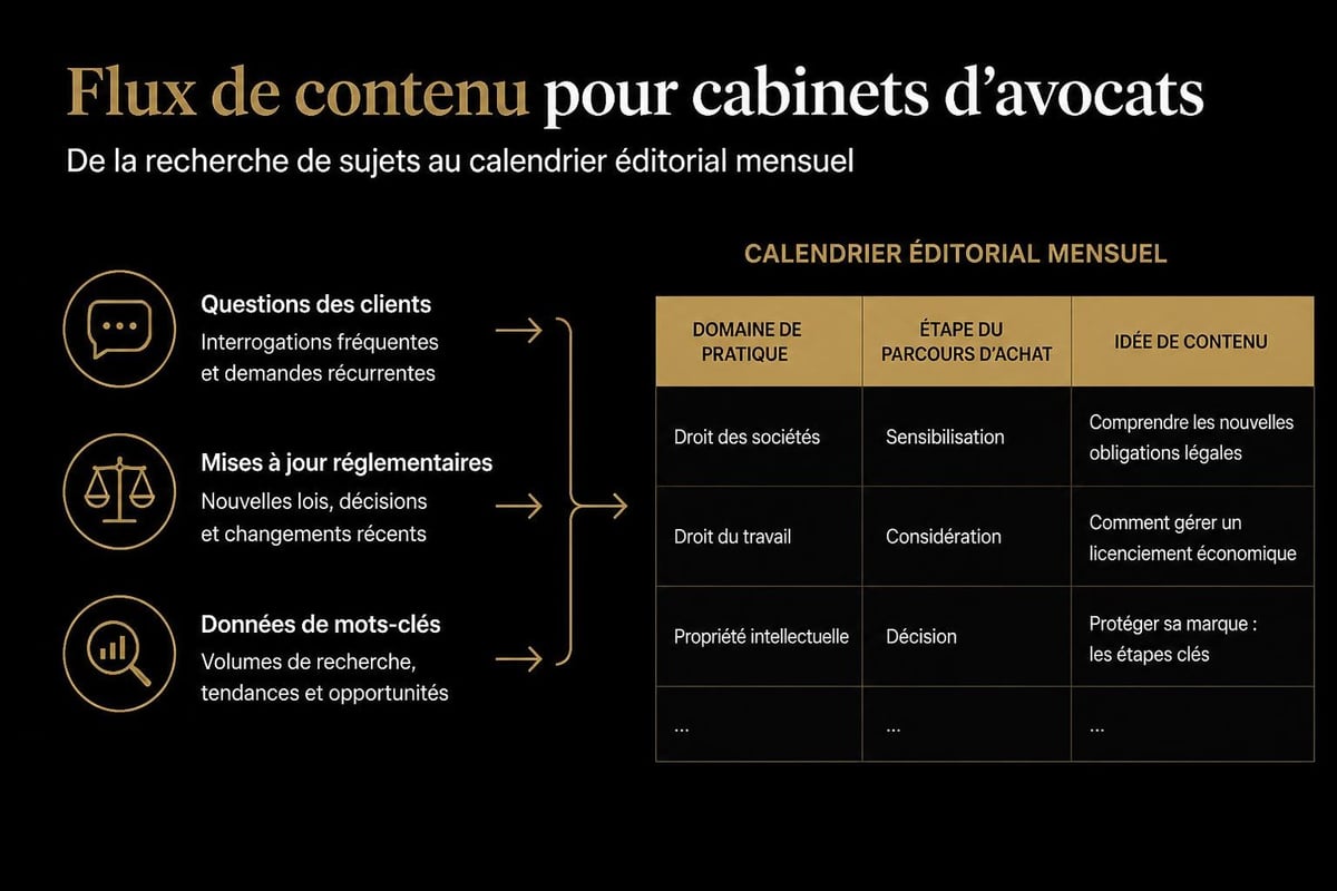 Legal content strategy calendar