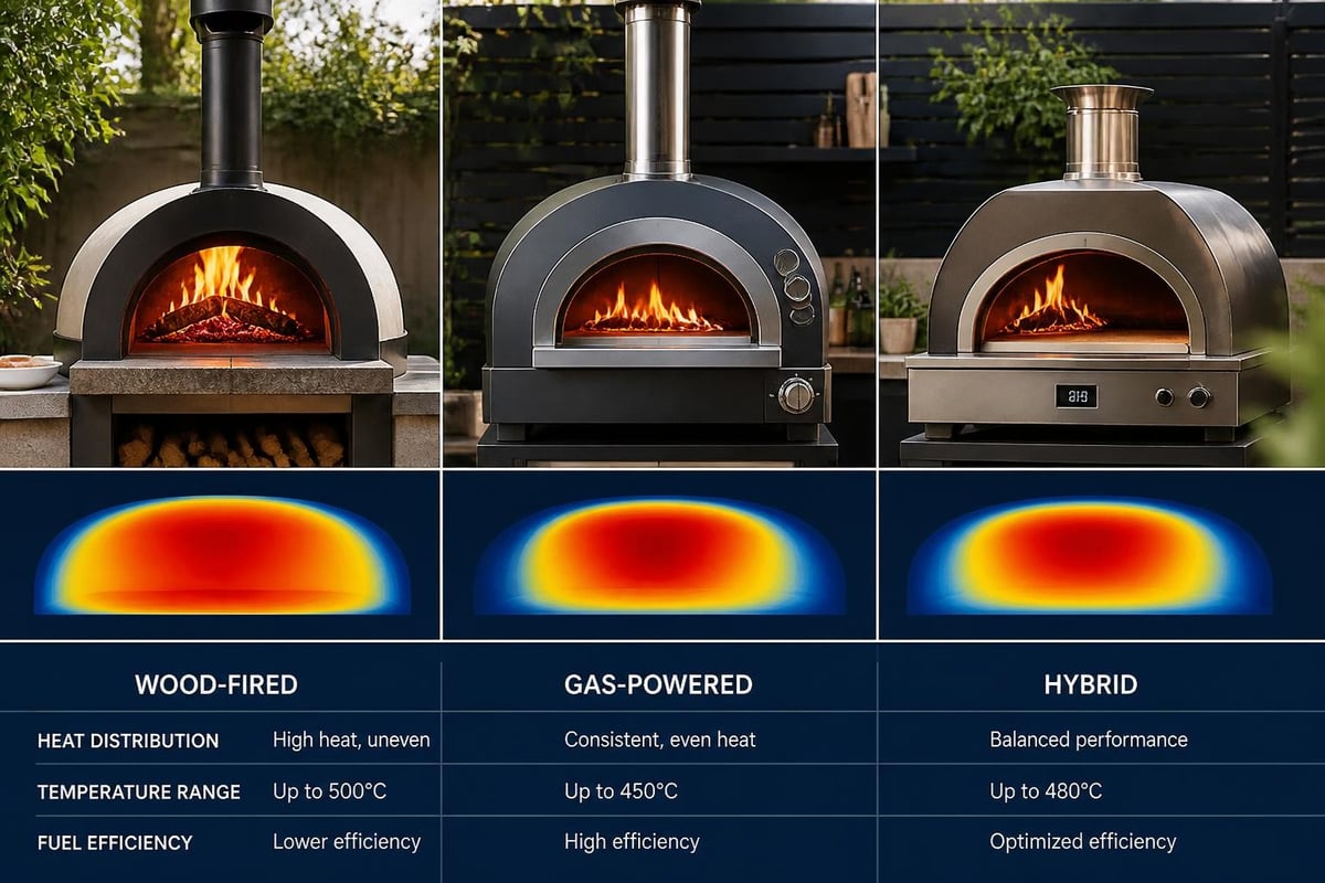 Pizza oven fuel types comparison