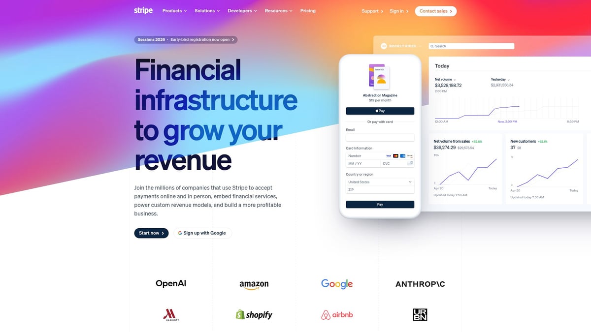 9 Essential Best Tools for Online Business in 2026 - Stripe: Online Payment Processing