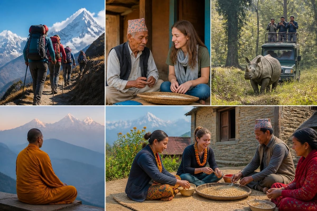 Nepal travel content categories