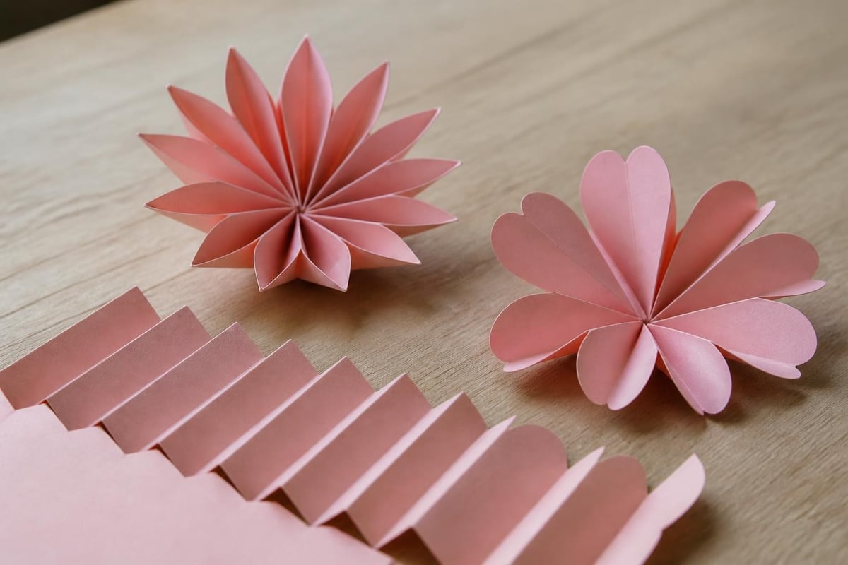 Pop up flower card mechanism