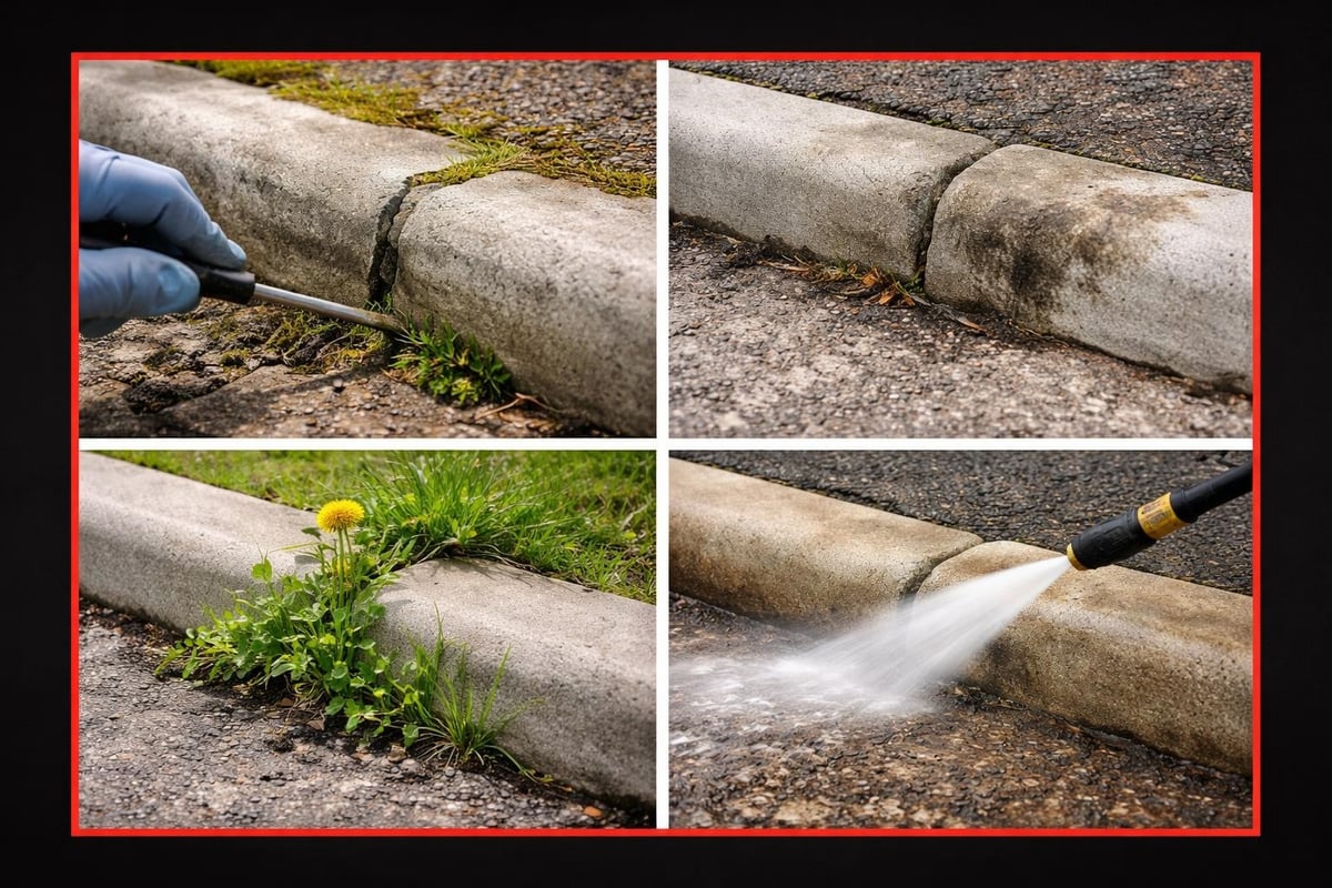 Bullnose kerbing maintenance