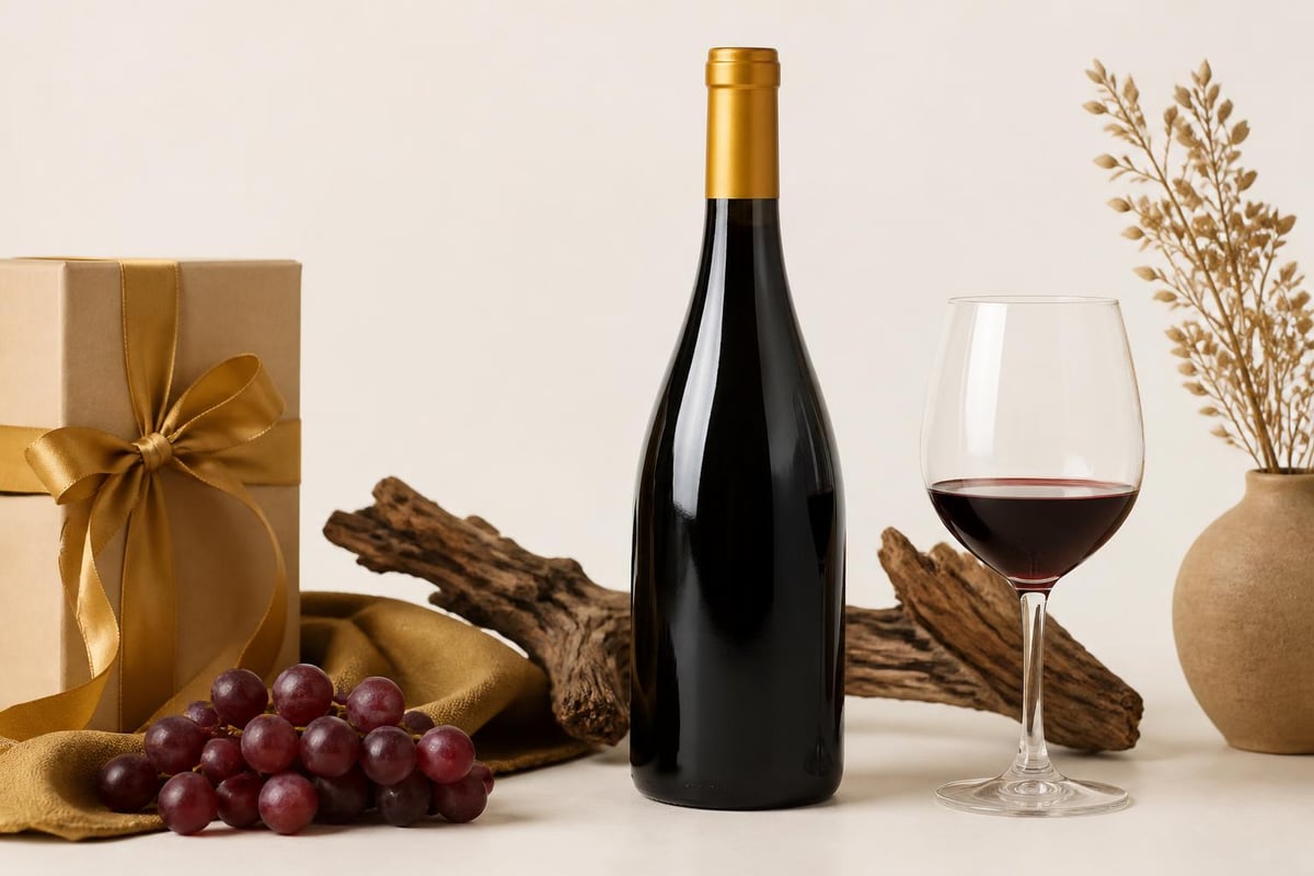 Gift presentation for organic wine