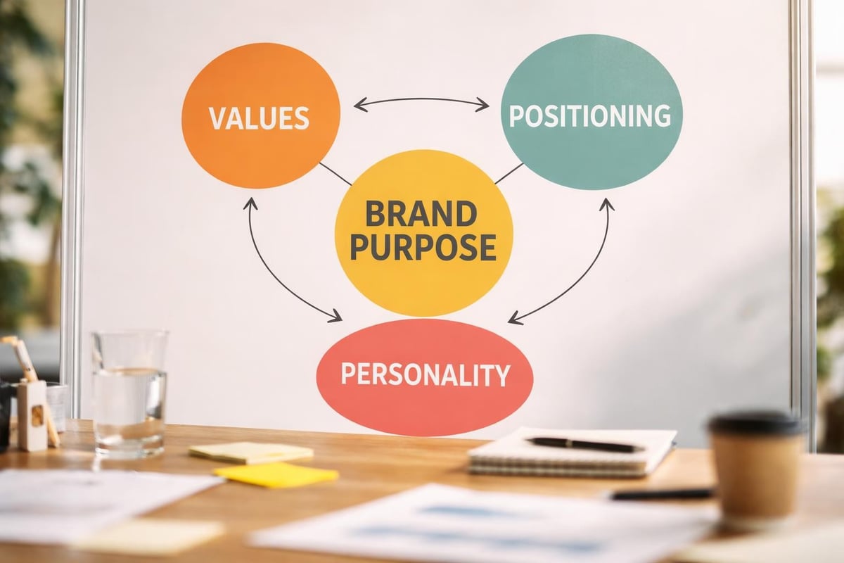 Brand platform components diagram