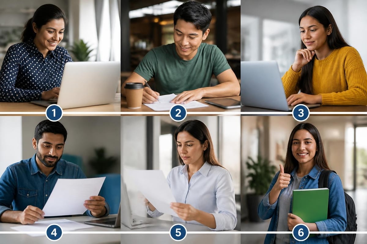 Multi-step registration process