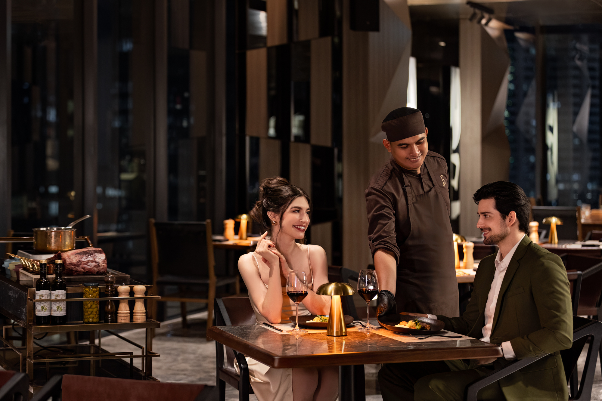 Dining experience at Embers Open-Fire Grill