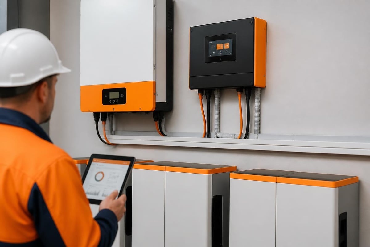 Solar battery storage system components