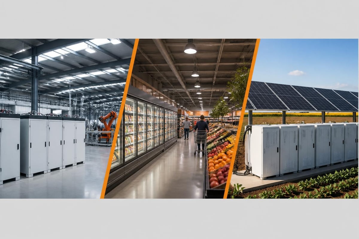 Commercial solar storage applications