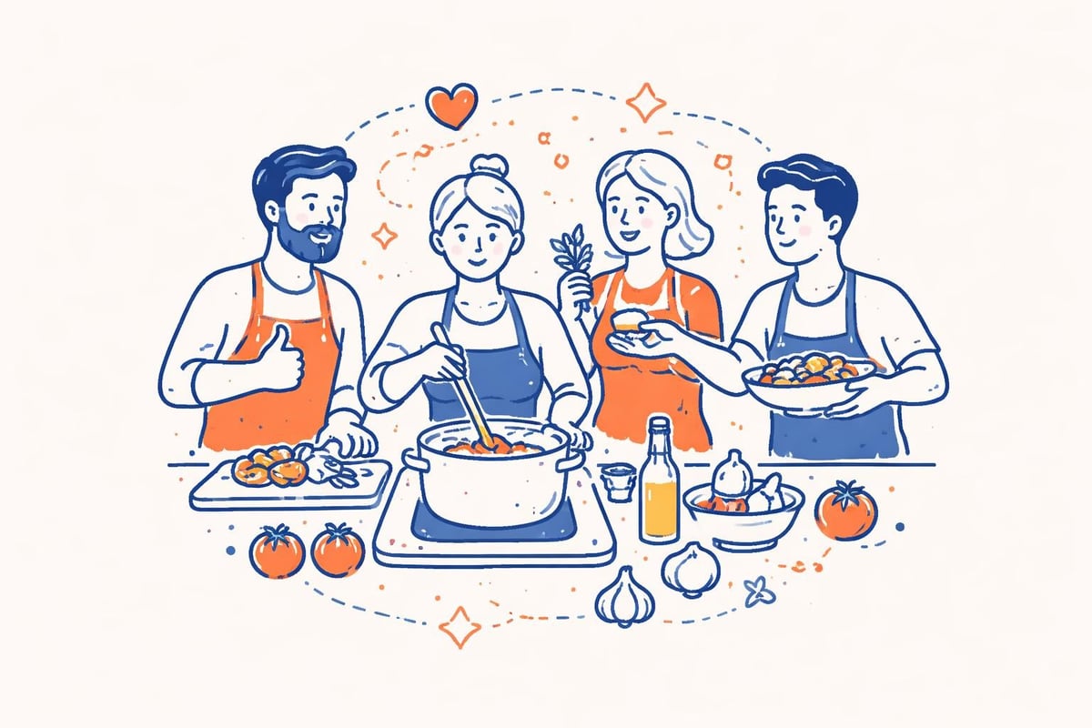 Gruppenkochkurs Teamdynamik