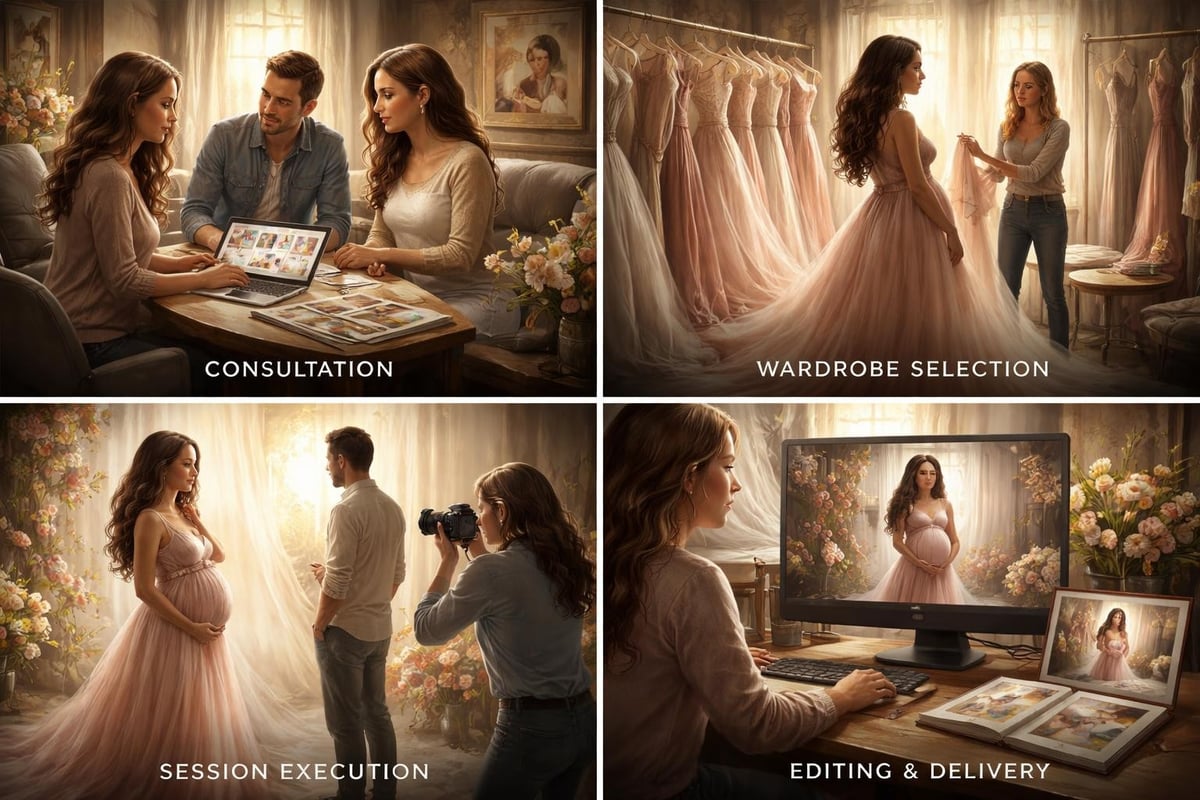 Maternity photography service components