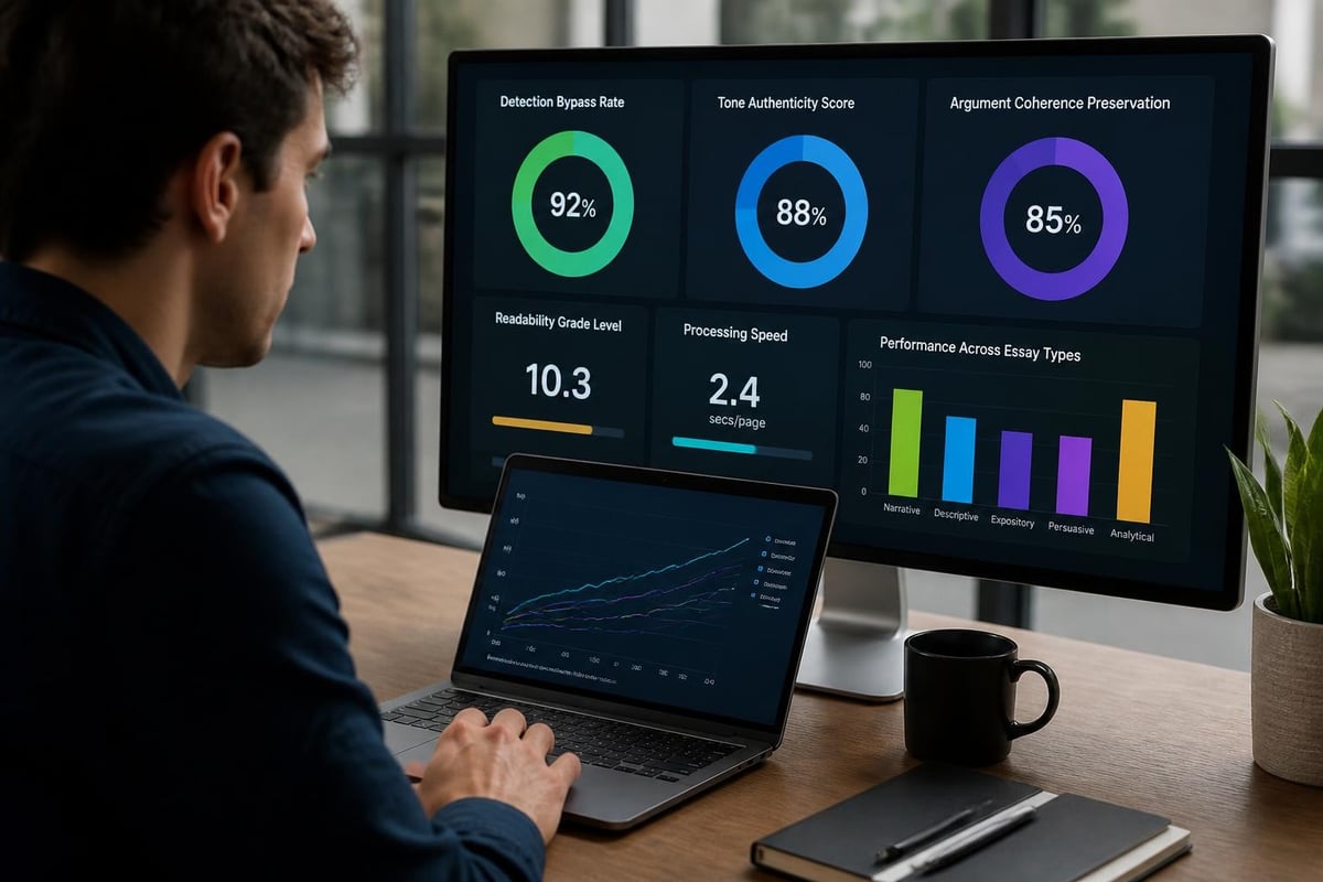 AI humanizer quality metrics