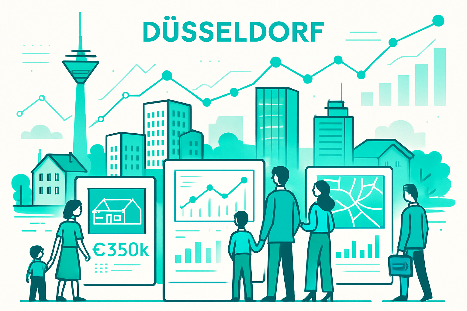 Aktuelle Entwicklung der Immobilienpreise in Düsseldorf 2025